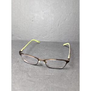Liz Claiborne Copper Metal Oval Glasses W Tortoise Temples L425 0RH9 48 16 130